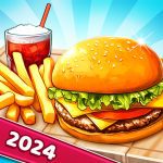 Burger Cooking City Chef game MOD Unlimited Money VARY